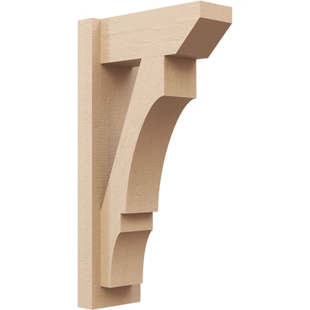 Ekena Millwork 6-in W x 14-in D x 26-in H Balboa Slat Rough Cedar Woodgrain TimberThane Outlooker, Primed Tan OUTUR060X14X26BOA24RCPR